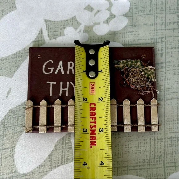 Mini Chic Cottagecore Thyme Garden Lovers Kitchen Cute Herb Home Decor Accent - Picture 4 of 5